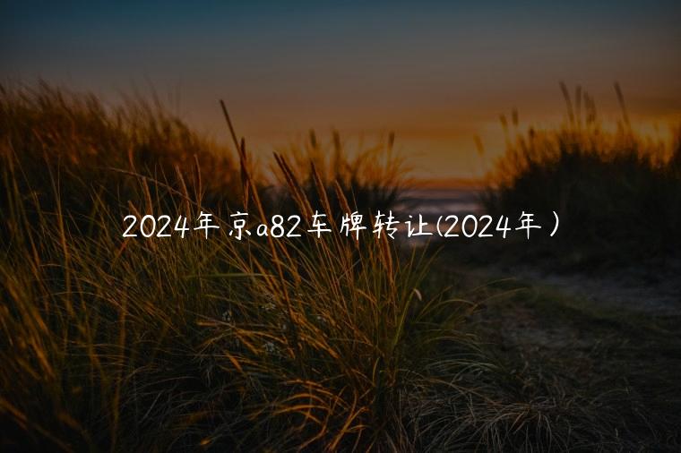 2024年京a82车牌转让(2024年）