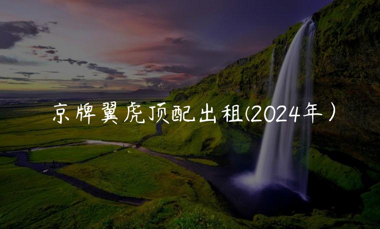 京牌翼虎顶配出租(2024年）