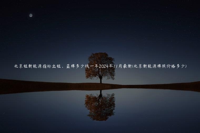 北京租新能源指标出租、蓝牌多少钱一年2024年11月最新(北京新能源牌照价格多少)