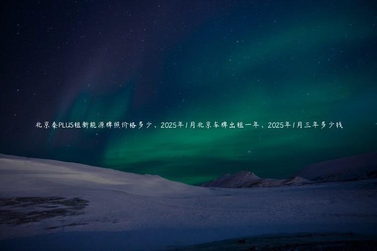 北京秦PLUS租新能源牌照价格多少、2025年1月北京车牌出租一年、2025年1月三年多少钱