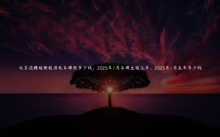 北京迈腾租新能源电车牌照多少钱、2025年1月车牌出租三年、2025年1月五年多少钱