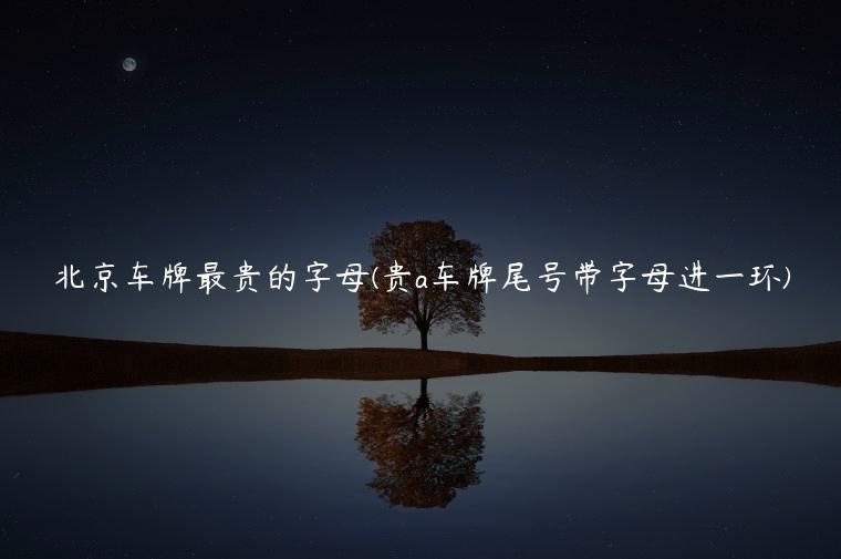 北京车牌最贵的字母(贵a车牌尾号带字母进一环)