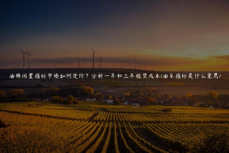 油牌闲置指标市场如何定价？分析一年和三年租赁成本(油车指标是什么意思)
