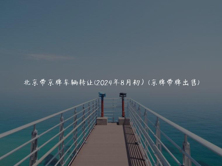 北京带京牌车辆转让(2024年8月初）(京牌带牌出售)