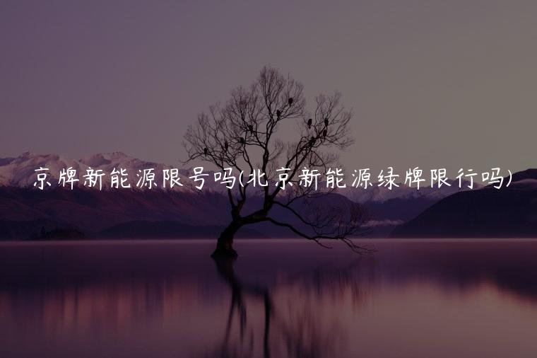京牌新能源限号吗(北京新能源绿牌限行吗)