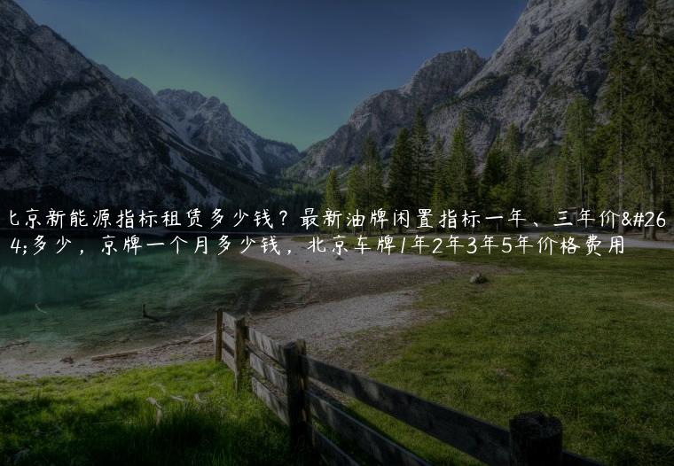 北京新能源指标租赁多少钱？最新油牌闲置指标一年、三年价格多少，京牌一个月多少钱，北京车牌1年2年3年5年价格费用